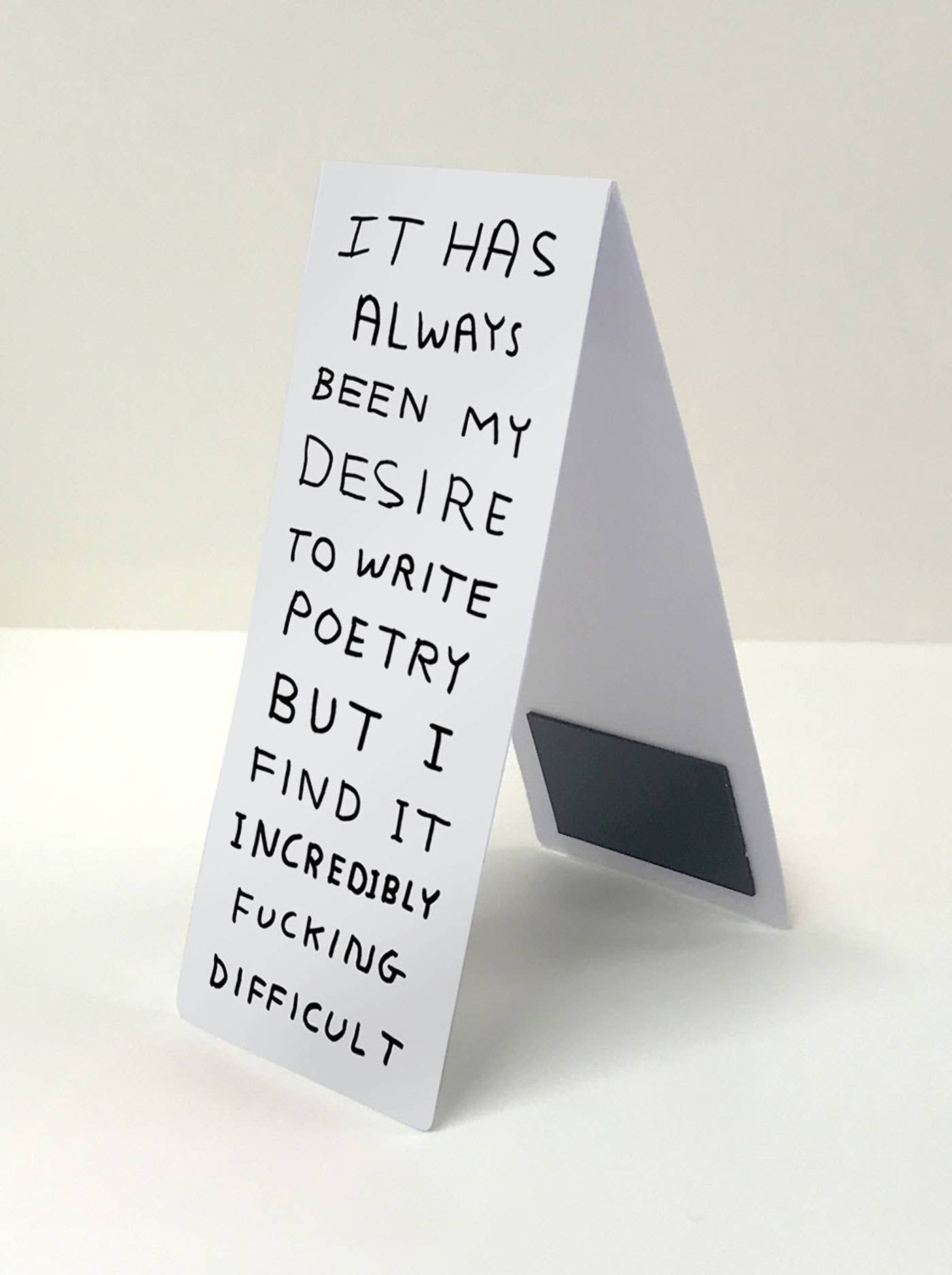 Write Poetry | Magnetic Bookmark x David Shrigley