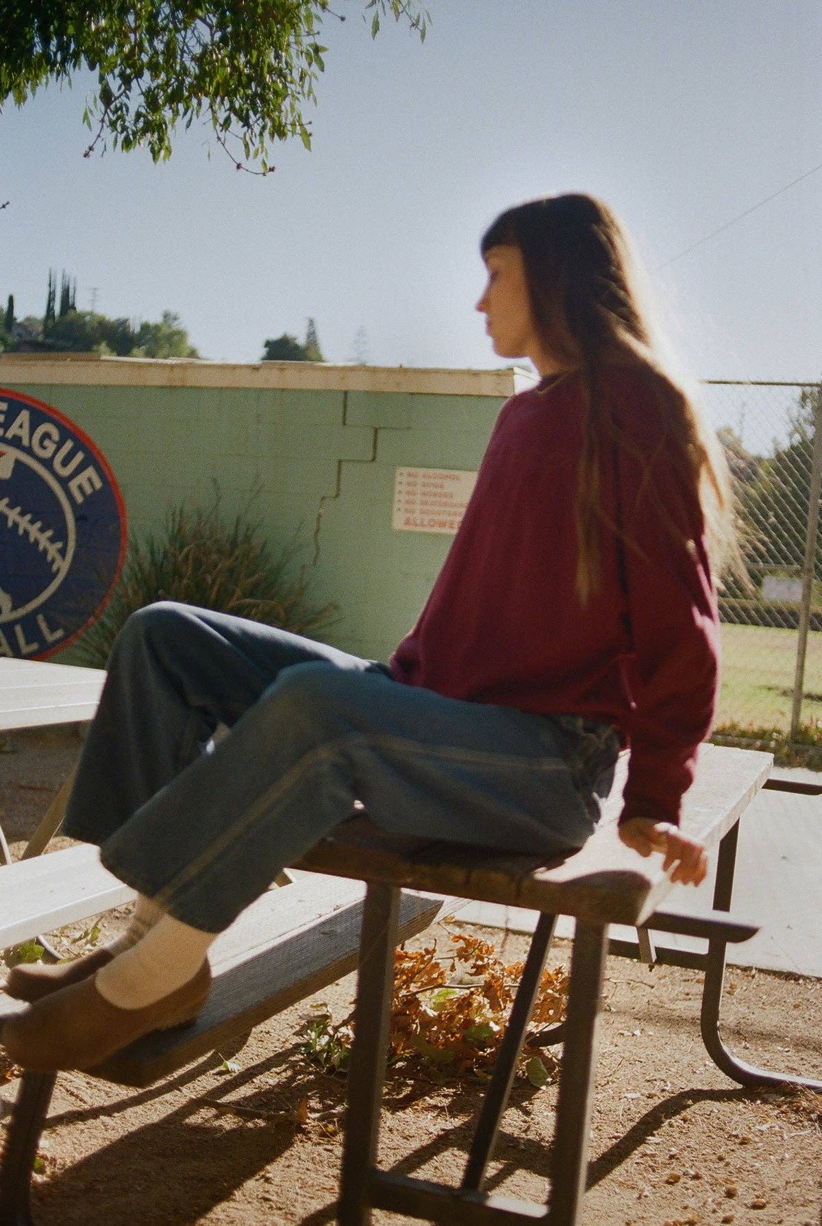 Kissed Fleece Raglan | Mulberry