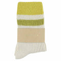 Cashmere Socks Women | Ecru, Yellow & Green