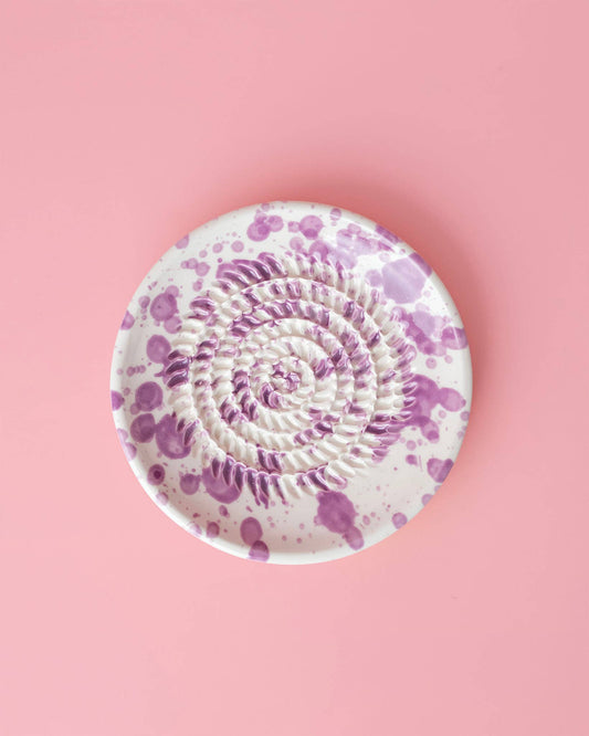 Small Ceramic Grater Plate | Violet