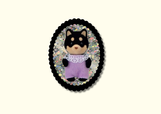 Glitter Sticker | Shiba Inu