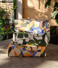 Floral Motif Blue Gift Wrap | 1 Sheet