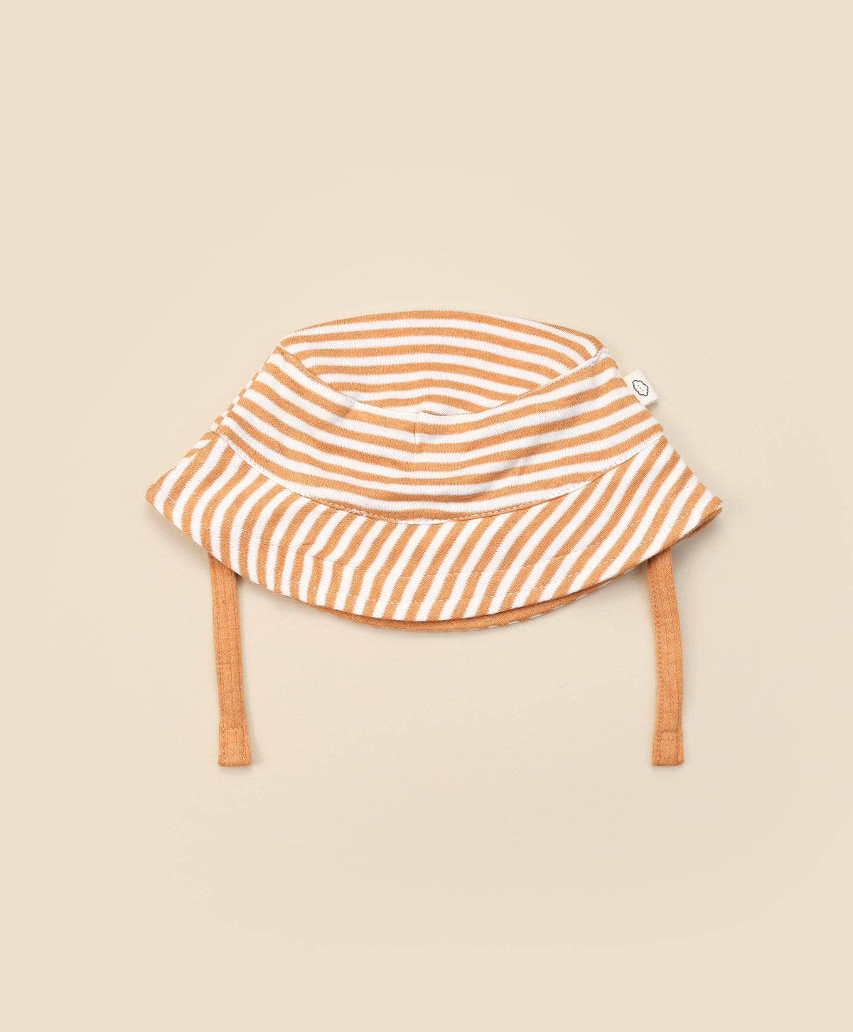 Cotton Bucket Hat | Caramel & Stripes