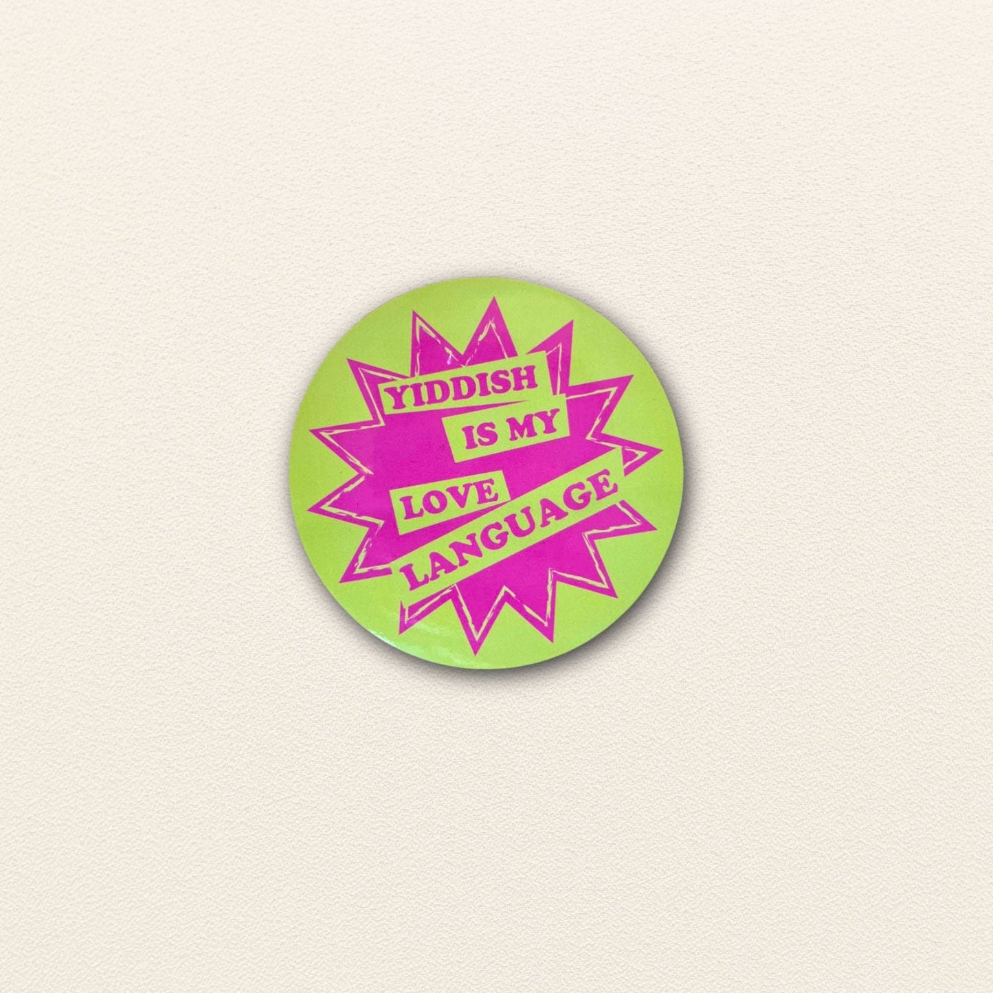 Yiddish Is My Love Language Sticker
