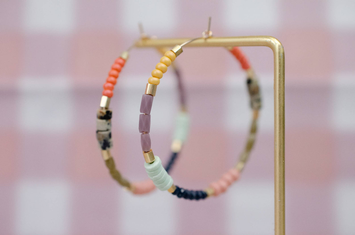 Meg beaded hoops