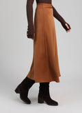 Jakia Skirt | Suede Brown