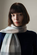 Lambswool Scarf | Brume Square Check