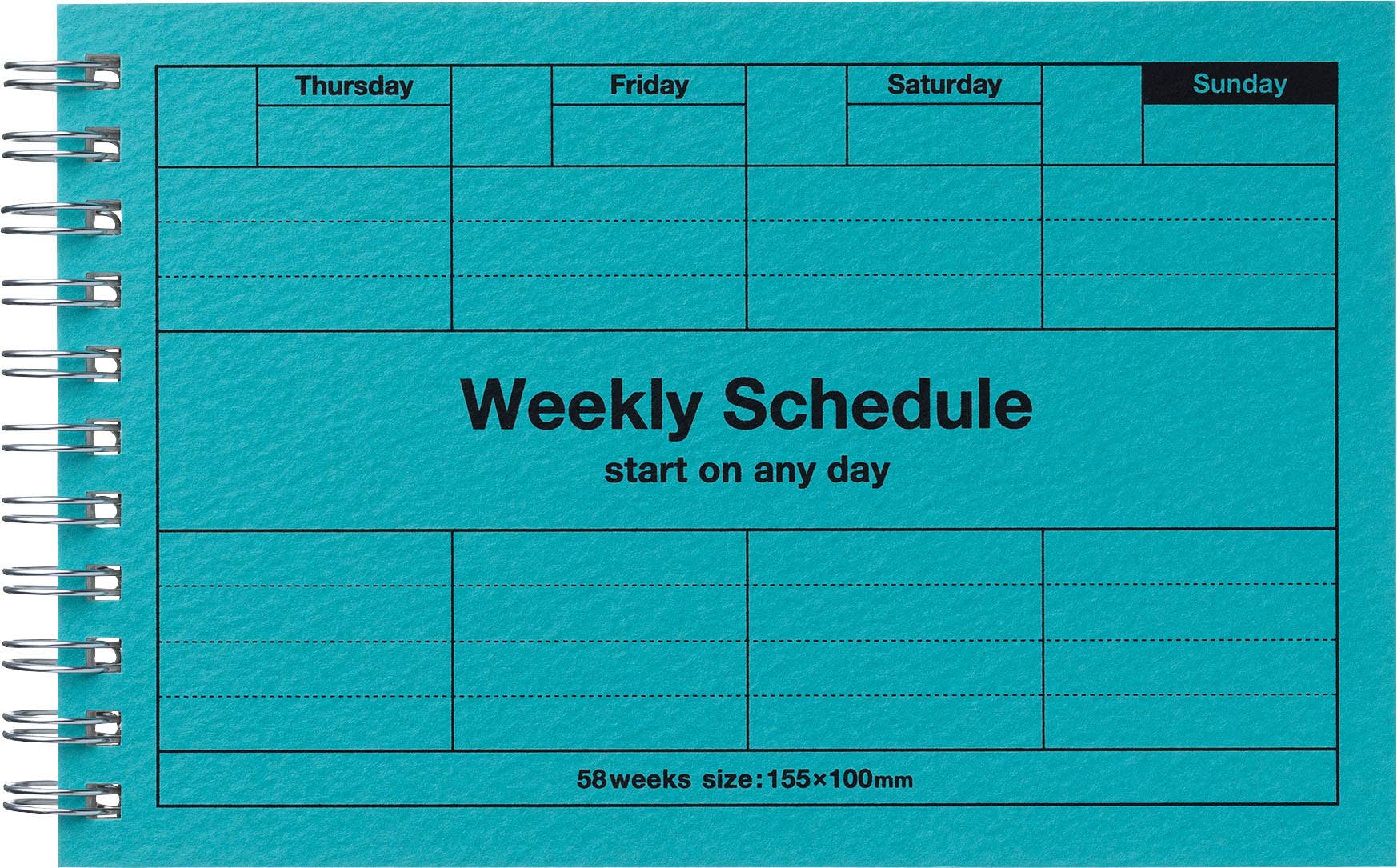 Dayfree Weekly Schedule | Various Colours