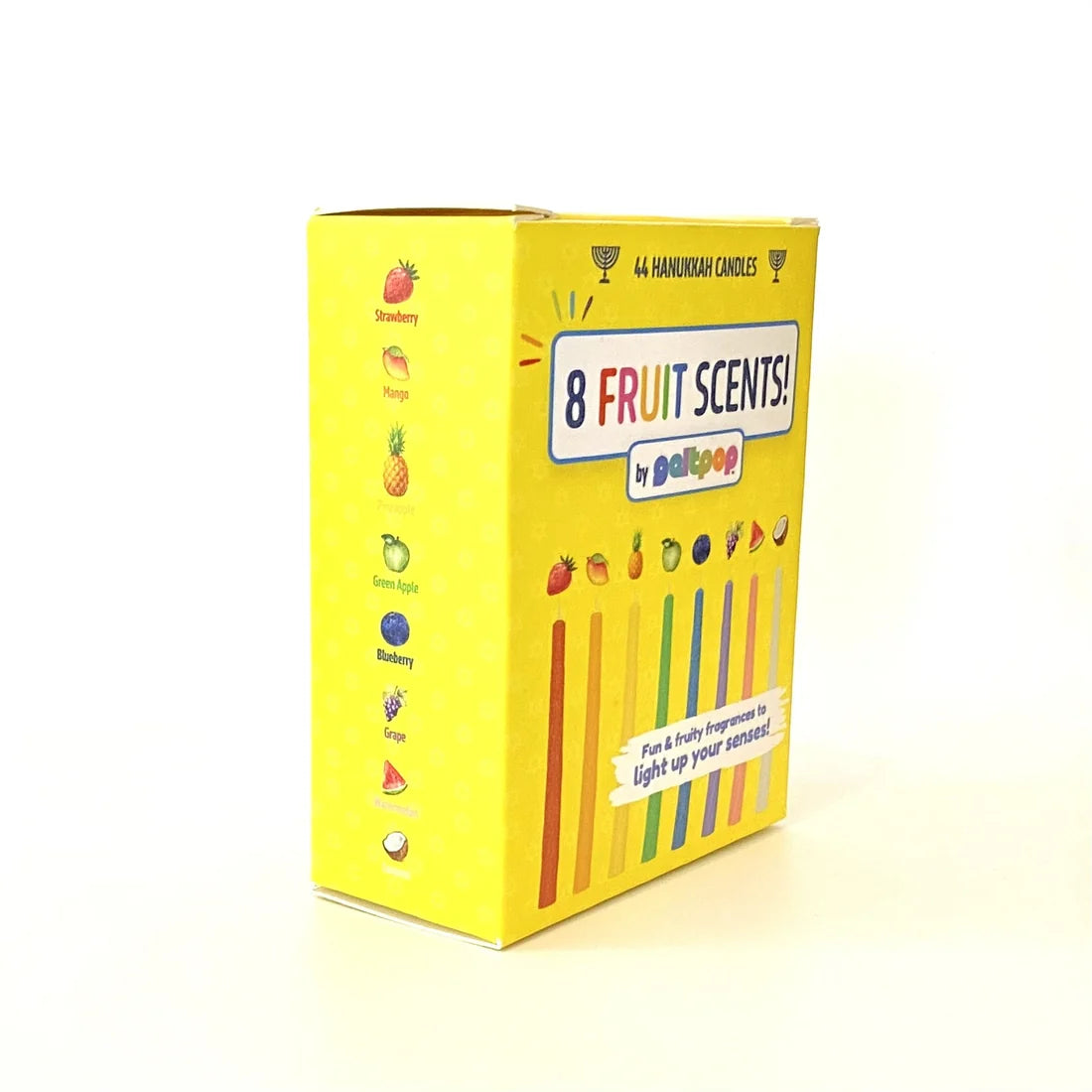 Fruit-Scented Hanukkah Candles | 8 Scents | 44 Candles