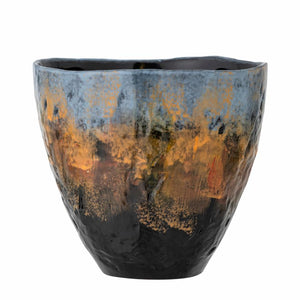 Creative Collection Bong Stoneware Flowerpot | Blue