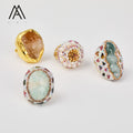 Chunky Gold Pearl/Stone Ring | Various Styles