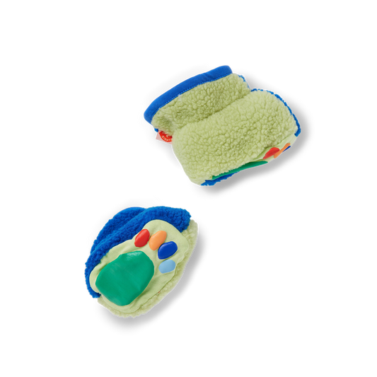Lime & Blue | Sherpa Baby Bootie