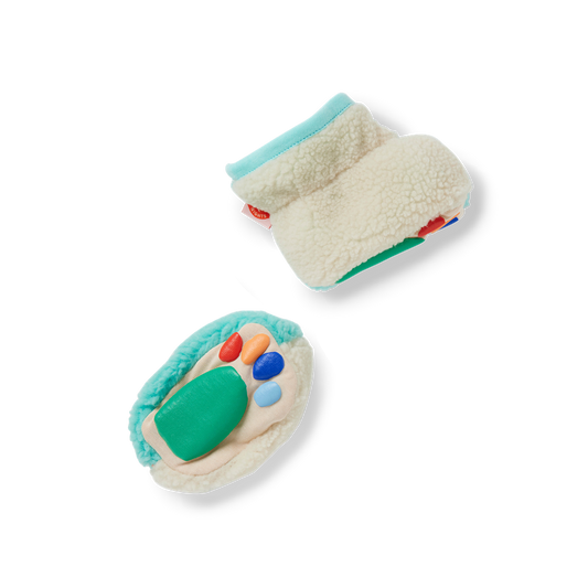 Aqua & Cream | Sherpa Baby Bootie