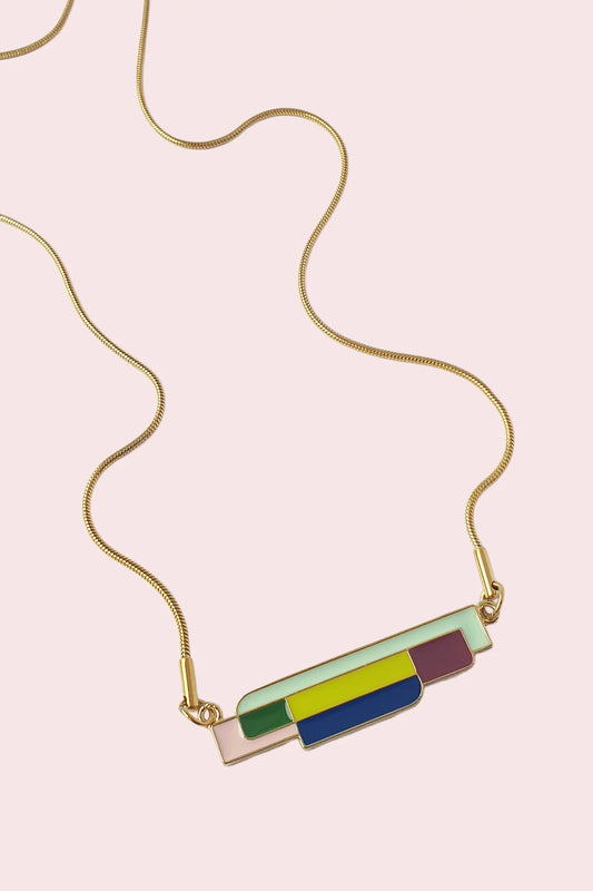 Leadlight Necklace | various colours