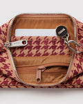 Nylon Pochette | Tan Houndstooth