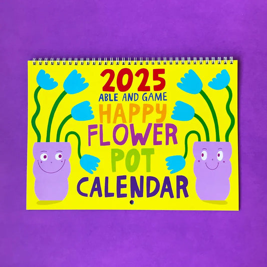 2025 Calendar | Happy Flower Pot Calendar