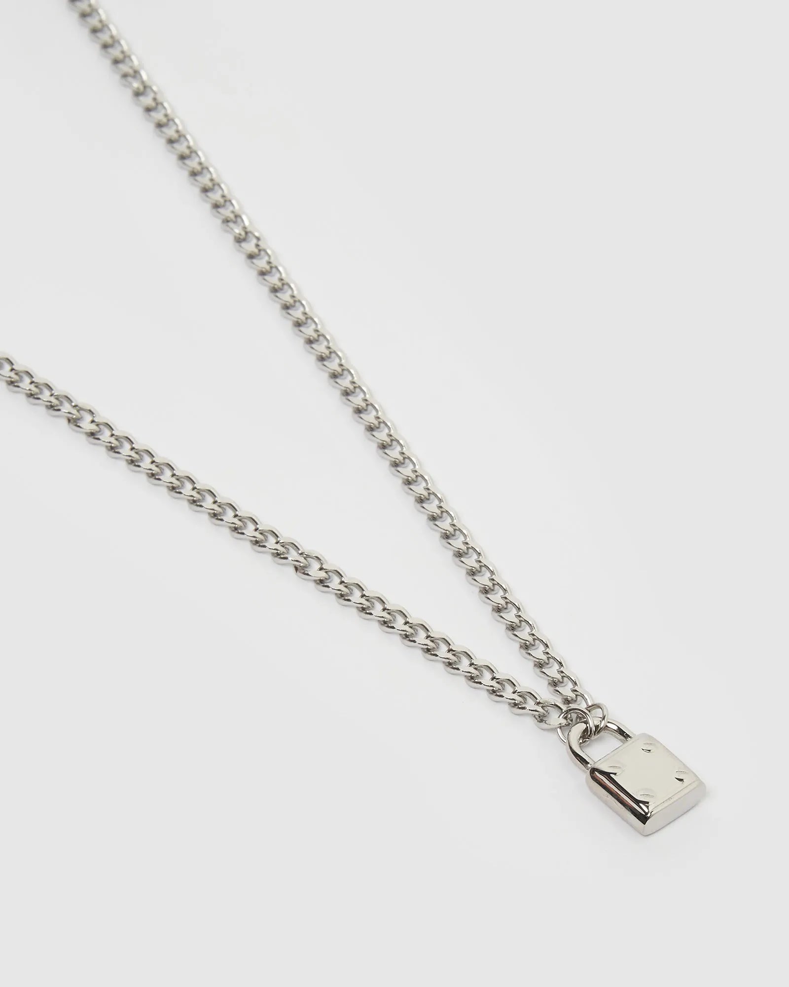 Skylar Locked Necklace | Silver