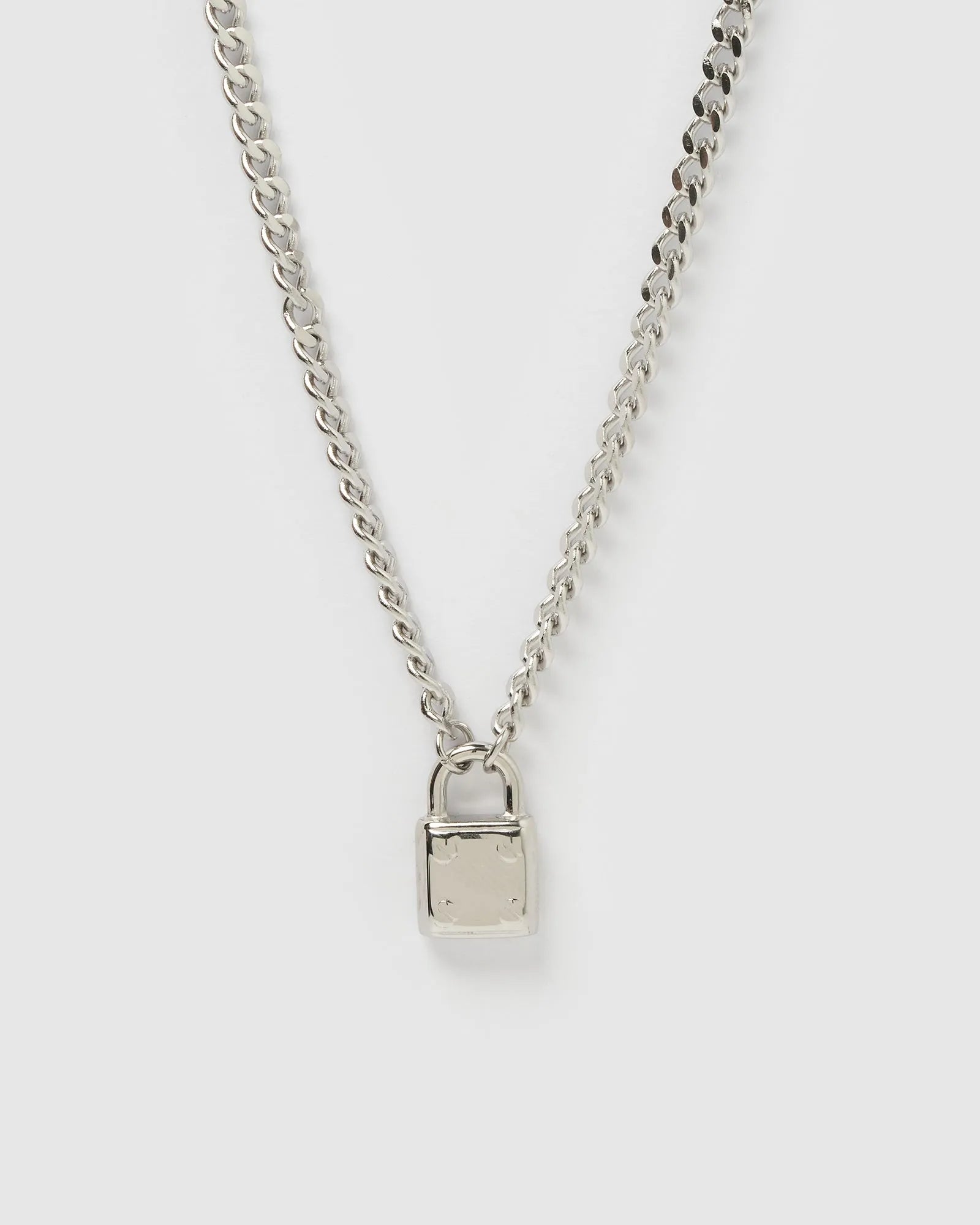 Skylar Locked Necklace | Silver