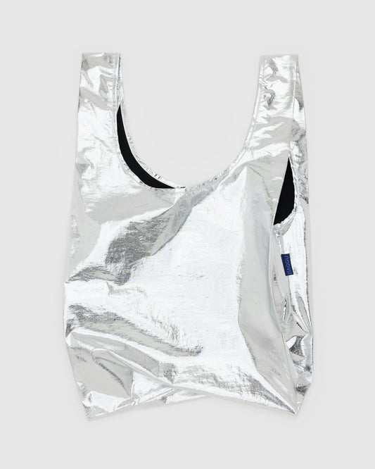 Standard Baggu | Metallic Silver