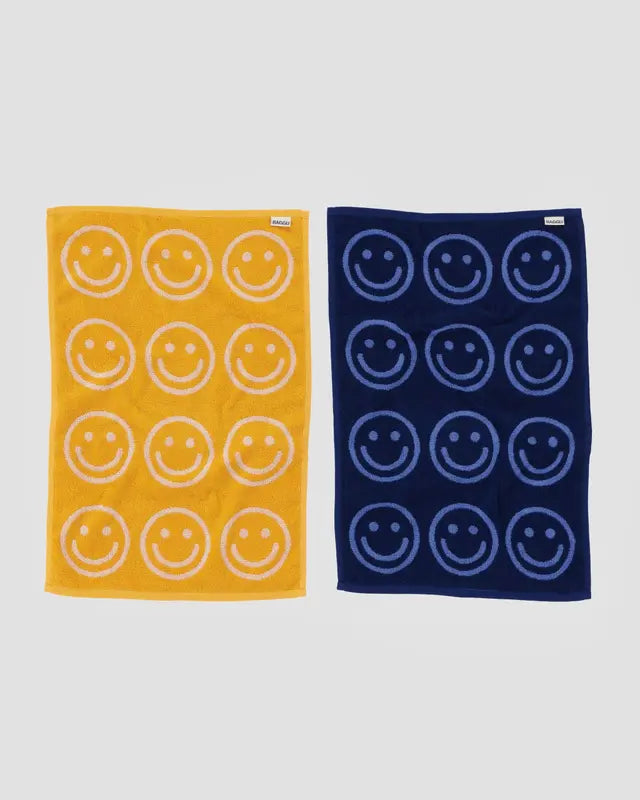 Hand Towel Set of 2 | Happy Blue Marigold
