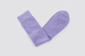 Merino Calf Length Socks | Lilac