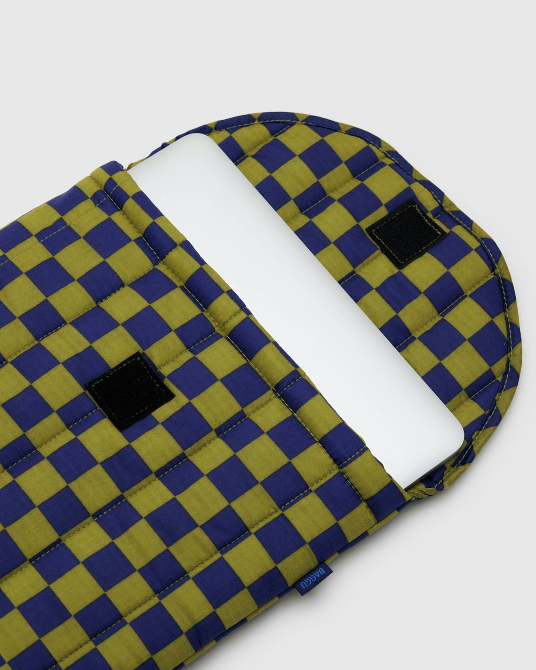 Puffy Laptop Sleeve | Navy Check