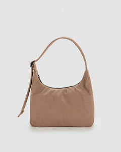 Mini Nylon Shoulder Bag | Cocoa