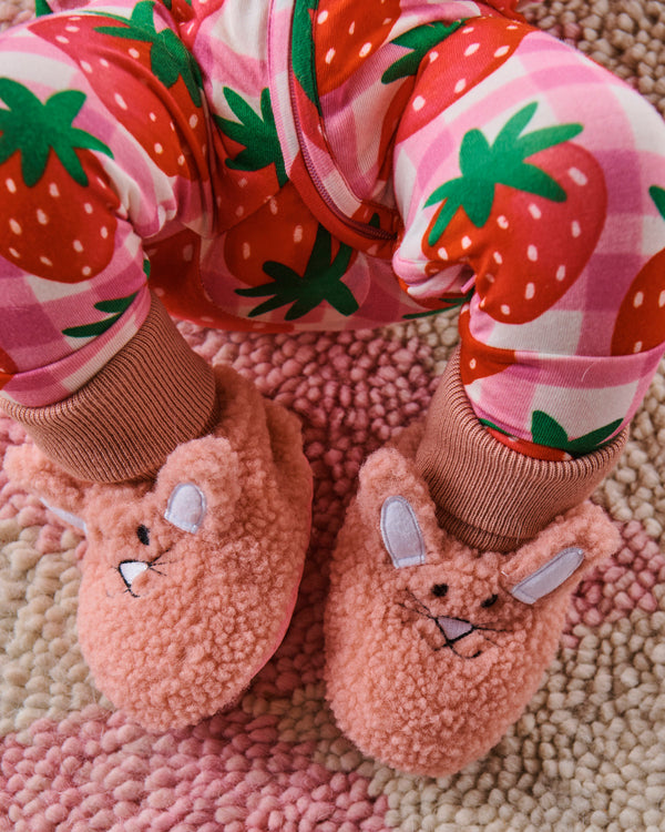 Kip & Co Bunny Pink Baby Booties