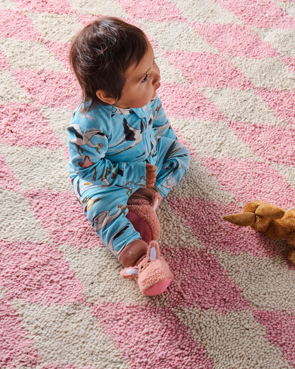 Kip & Co Bunny Pink Baby Booties