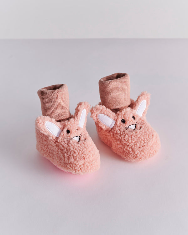 Kip & Co Bunny Pink Baby Booties
