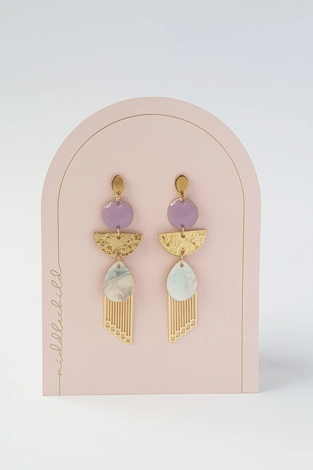 Aura Earrings | Lilac