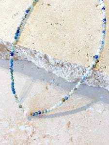 Pearl Point Stone Beaded Necklace
