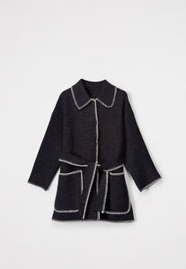 Lula Wool Coat | Black Melange