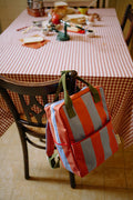Medium Backpack Stripes | Cloud Blue + Maple Whirl