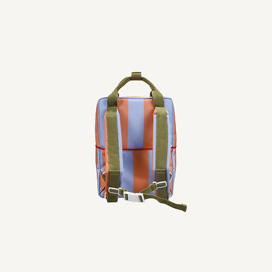 Medium Backpack Stripes | Cloud Blue + Maple Whirl