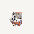 Medium Backpack Stripes | Cloud Blue + Maple Whirl