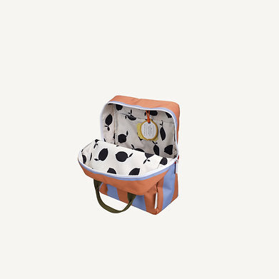 Medium Backpack Stripes | Cloud Blue + Maple Whirl