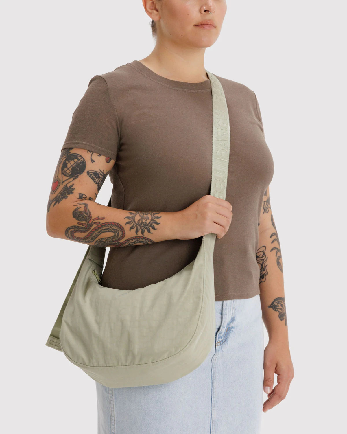 Medium Crescent Bag | Celadon