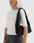 Small Nylon Meringue Bag | Studs