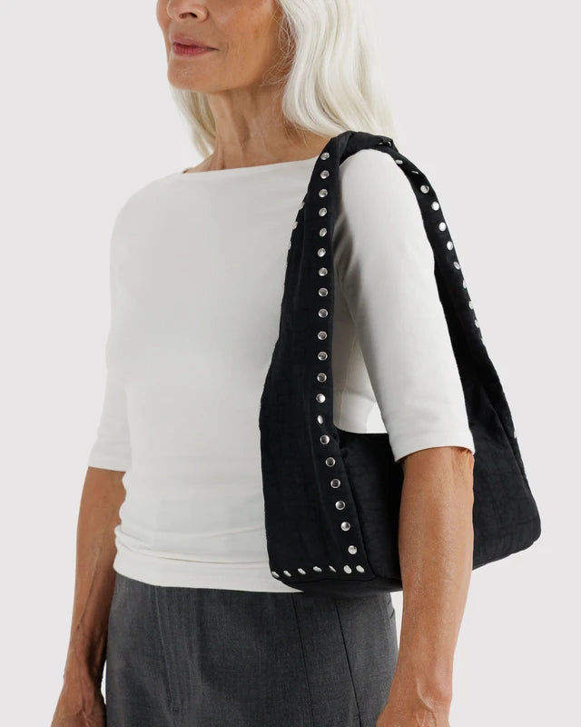 Small Nylon Meringue Bag | Studs