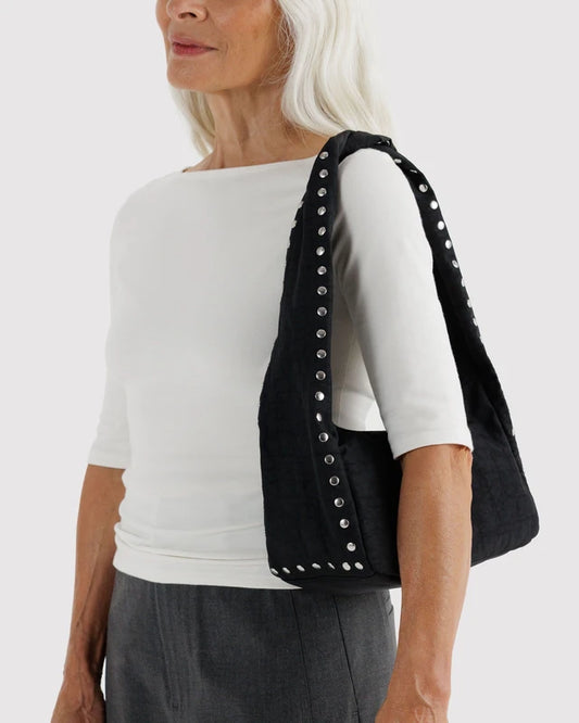 Small Nylon Meringue Bag | Studs