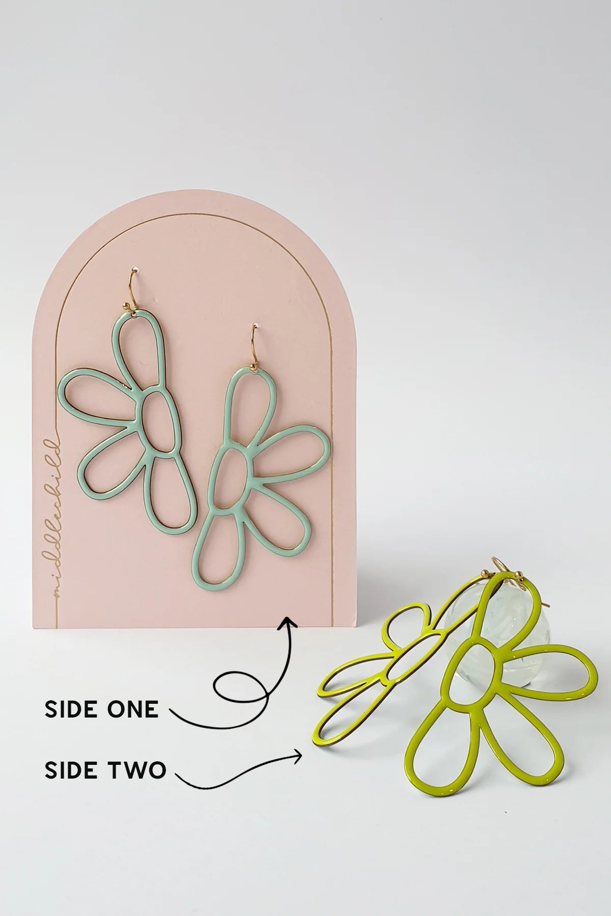 Dandy Line Earrings | Honeydew // Neon