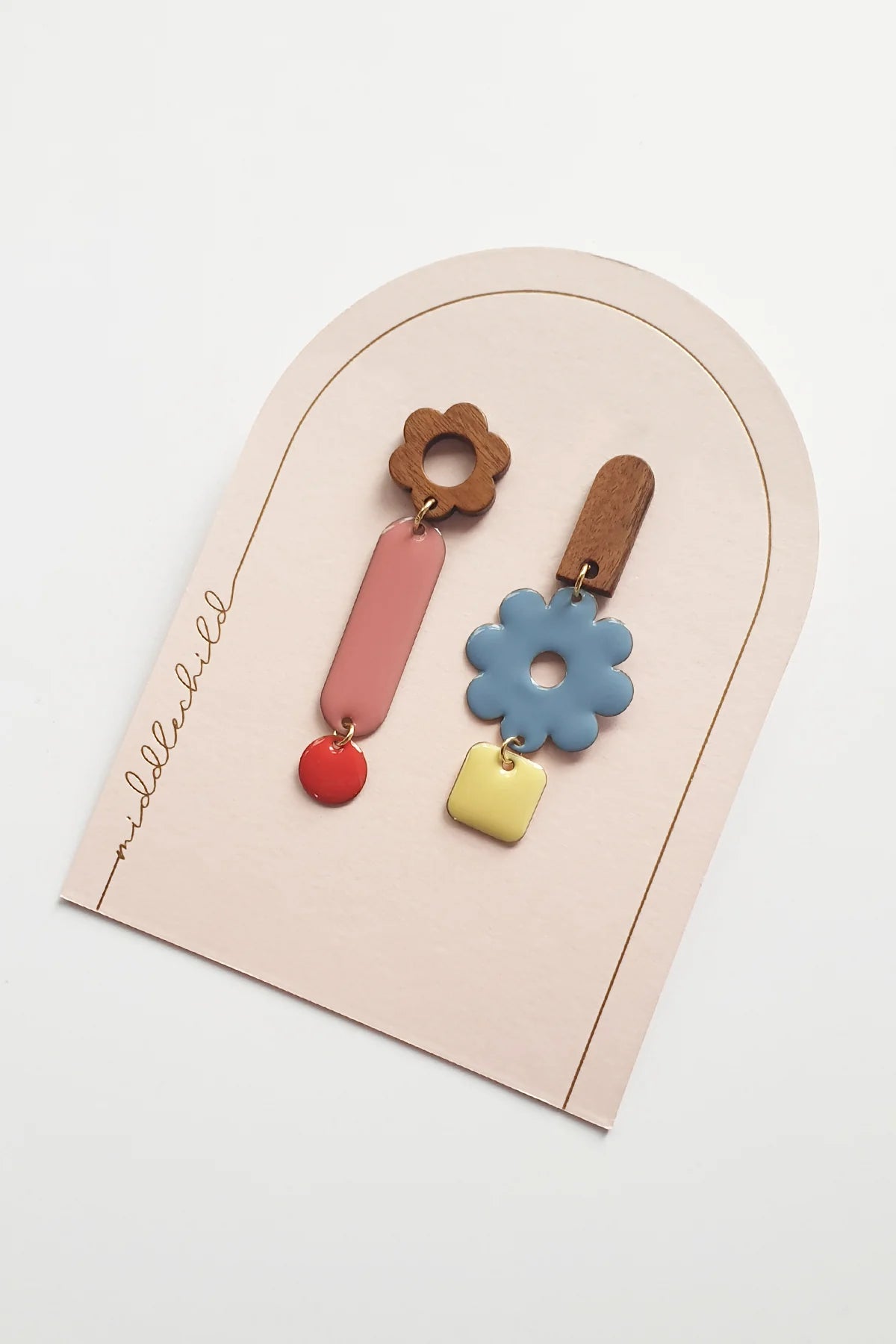 Jungle Gym Earrings | Pink/Blue