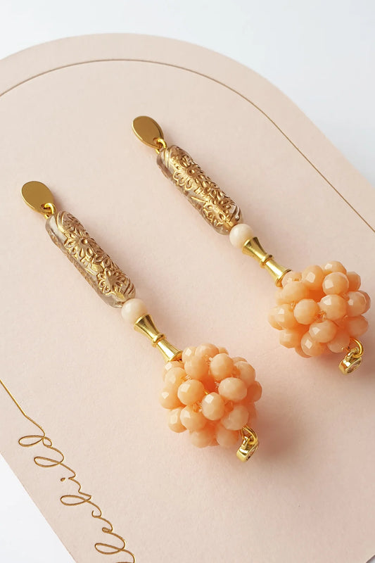 Sapera Earrings | Peach