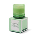 Stacked Glass Candle | Minty Verde
