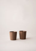 Facet Espresso & Latte Cup Set | Mocha