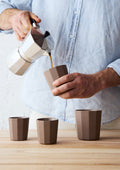 Facet Espresso & Latte Cup Set | Mocha