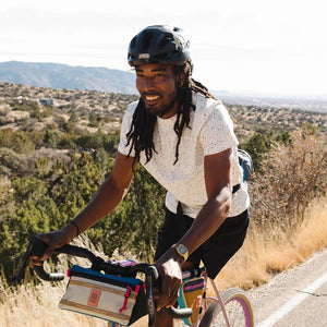 Bike Bag Mountain | Bone White - Blue