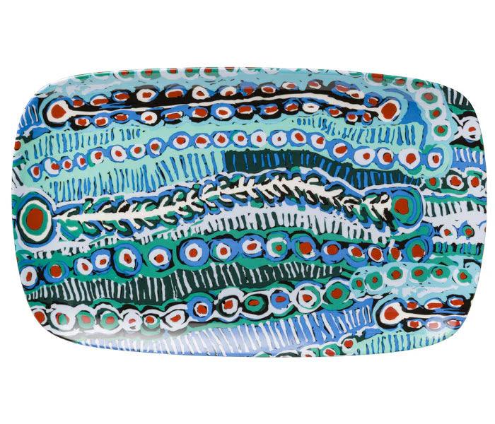 Aboriginal Art Bone China Plate | Various Colours