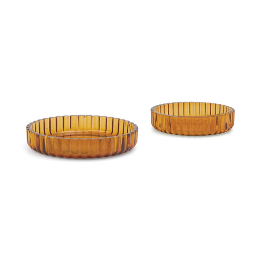 The Mookie & Lenny Nesting Plate Set | Amber
